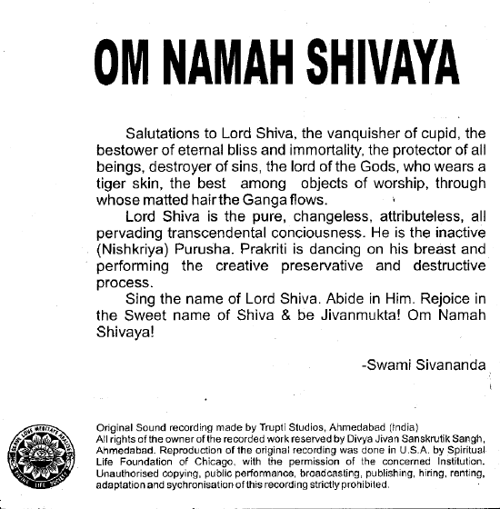 om namah shivaya meaning english